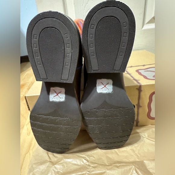 Twisted X Women’s Boot Orange Ruff Stock Size 8 Brand New - Picture 5 of 15